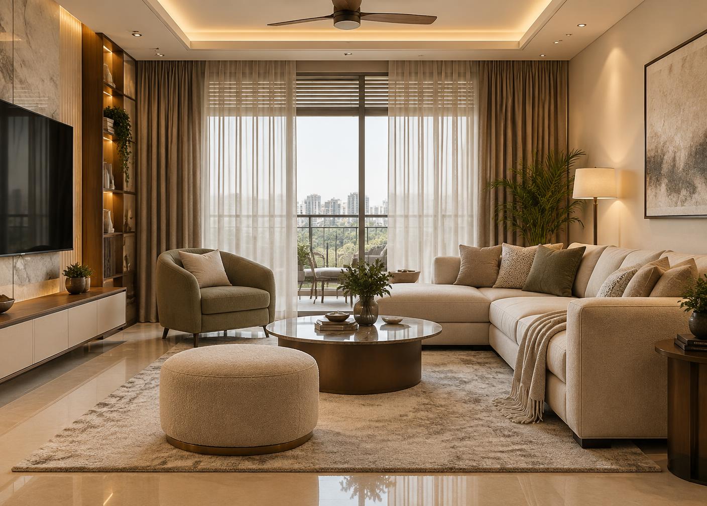Living room after furnishing